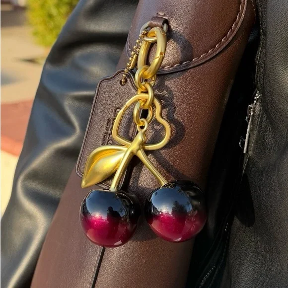 Cherry Bag Charm - Picture 1 of 2